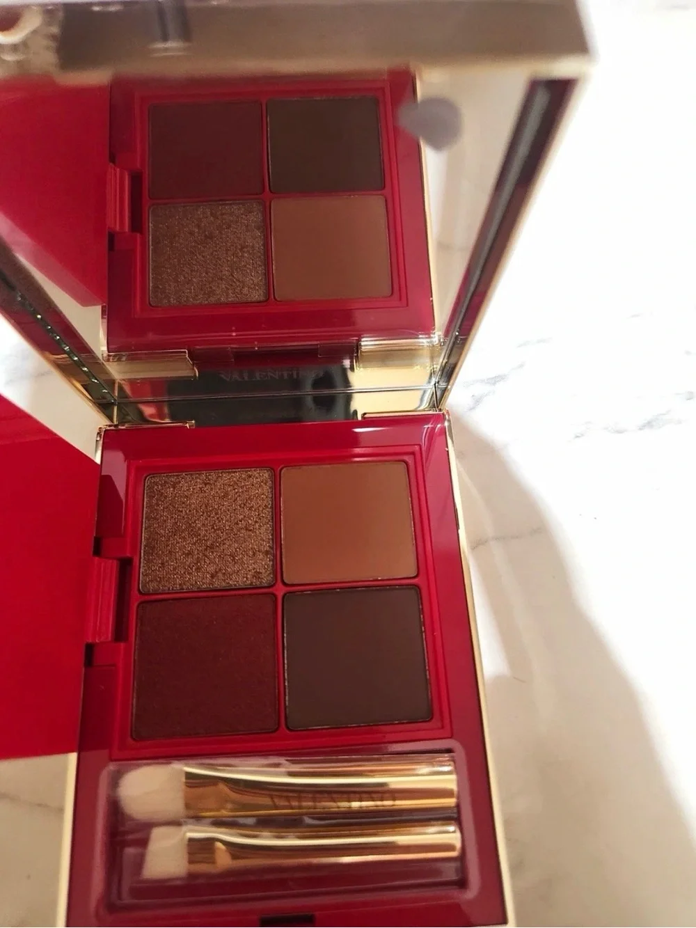 Valentino Color-Flip When In Paris Eye Palette Pressed Eyeshadow Mirror 0.62 oz